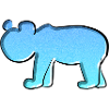Animal Symbol Blue Bear