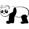 Symbole animal bear panda