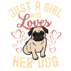Sweet Pug Lover Kawaii