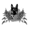 schäferhund ,hund,graffiti, schutzengel,engel