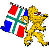 Lion with flag Groningen