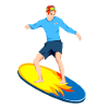 Surfers on the surfboard Surfing