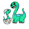 Dinosaurs with Baby Dinosaurs
