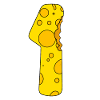 Number 1 digit cheese