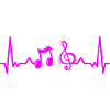Heartbeat Music Musicians Clef