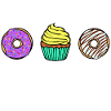 Donut Statement Candy Cake Cupcake