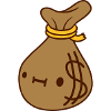 Face Dollar Money Sack
