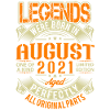 2021 August Birthday Legend