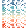 Rodeo Retro Text Cowboy