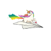 Verrücktes Einhorn Regenbogen