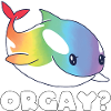 Orca Regenbogen LGBTQ Geschenk