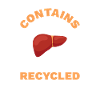 Contains recycled parts
