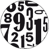 Pattern Design: Letterpress Numbers Zahlen