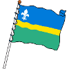 Flag Flevoland the Flevoland province flag