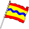 Flag Overijssel the overijselse province flag