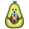 Avocado drinks bubble tea