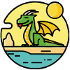 Dragon on the beach