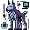 Futuristic Cyber Wolf