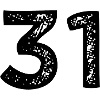 31 Zahl Trikot
