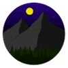 Mountain landscape (night version)