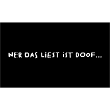 wer das liest ist...