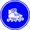 Inline skates symbol