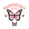 Butterfly Flower Motivational Saying Woman