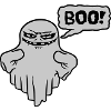 Boo Speech Bubble Evil Spirit