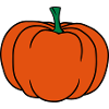 Pumpkin Comic Halloween Vegetables