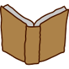 Open book from behind