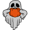 Pumpkin Ghost Halloween Comic