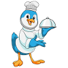 Bird Cooking Serving Bell Cooking