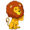 Lion avec boucles