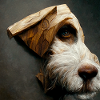 Woodcut Dog
