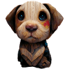 Wooden puppies