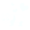 Panda Bear Cœurs d’animaux