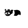 panda animal bear line