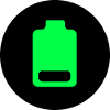 Round low battery