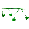 green heart lines line line