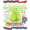 Cabbage, funny saying, Cabbage-For-President