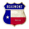 Drapeaux de l'écusson Beaumont Texas