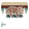 T-Rex Triceratops Stegosaurus