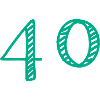 40 JAHRE. 40-jähriges JUBILÄUM. JUBILÄUM 40 JAHRE. 40