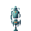 Roboter zweiteilig stehend