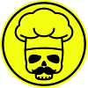 Icône du crâne de cuisinier