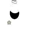 Geist Halloween mit Lachmund