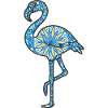 Mandala Flamingo Geometric Pattern Art