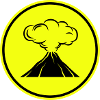 Vulkan icon symbol