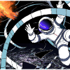 Astronaut falls into black hole
