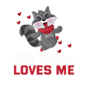 Mon raton laveur m’aime